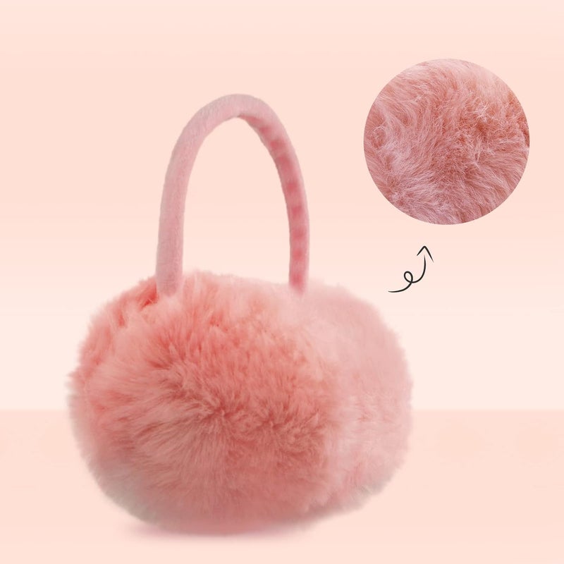 POXIMI Store Women Winter Earmuffs Girl Ski Adjustable Ear Covers for Cute Bow Ear Warmer Outdoor Earmuff Fleece Lining - Image 2